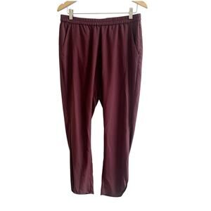 Marine Layer Allison Pant Curve Hem Pants Size Large Brown Pull On Beach Hip